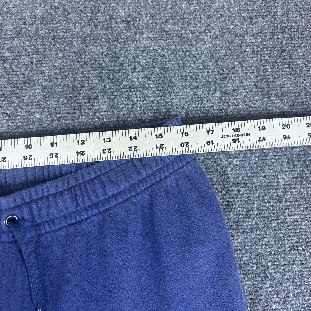 Nike Sportswear Pants Womens 32x27 Midnight Navy Fleece Lined Cotton‎ Drawstring